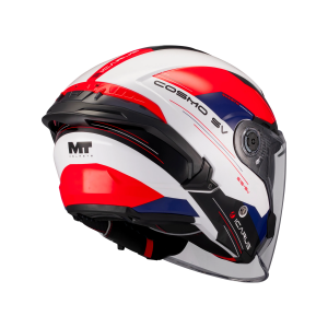 Casca open face motociclete MT Cosmo SV Icarus A5 rosu lucios (ochelari soare integrati) - tip viziera: MT-V-37 - XL (61/62cm)
