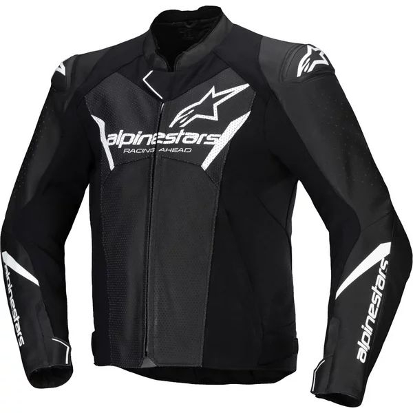 Geaca de piele ALPINESTARS FASTER V3 AIRFLOW 46 Negru/Rosu fluo, 3