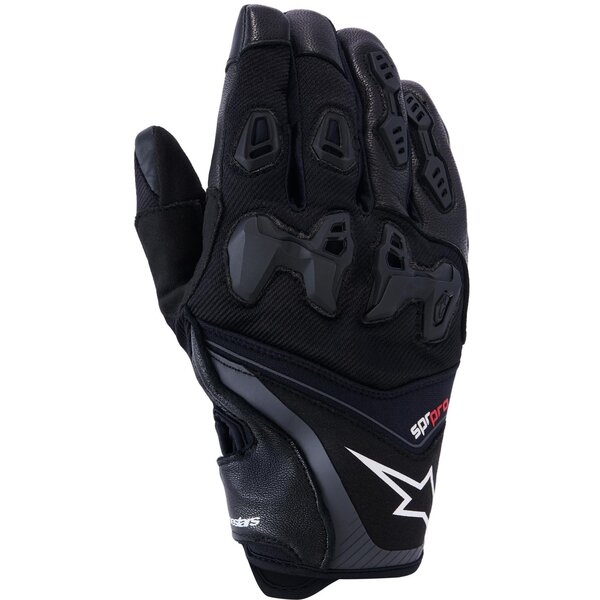 Manusi de piele sport ALPINESTARS SP-R PRO S Rosu/Rosu fluo/Negru, 7