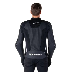 Geaca de piele sport ALPINESTARS MISSILE V3 AIRFLOW 46 Negru/Galben fluo/Alb, 16