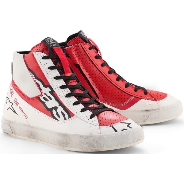 Ghete moto ALPINESTARS STATED FLAIR Negru/Alb 40, 10