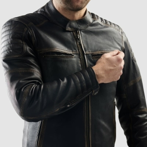 Geaca de piele Rebelhorn Hunter II Vintage, 3