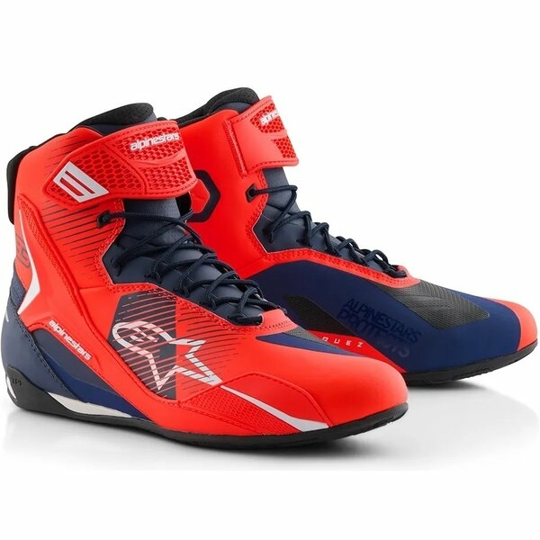 Ghete moto sport/touring ALPINESTARS FASTER-4 MM93 39 Rosu fluo/Rosu/Negru, 3
