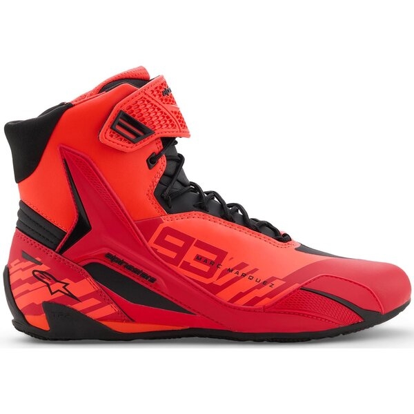 Ghete moto sport/touring ALPINESTARS FASTER-4 MM93 39 Rosu fluo/Rosu/Negru, 13