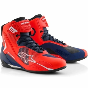 Ghete moto sport/touring ALPINESTARS FASTER-4 MM93 39 Rosu fluo/Rosu/Negru, 3
