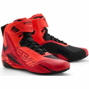 Ghete moto sport/touring ALPINESTARS FASTER-4 MM93 39 Rosu fluo/Rosu/Negru, 6