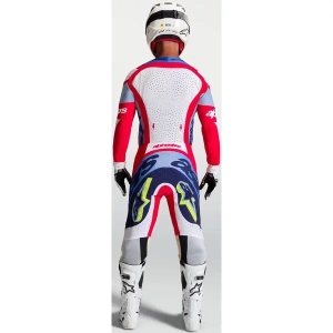 Pantaloni cross-enduro ALPINESTARS SUPERTECH DYNA 2027 30 Alb/Albastru/Mov