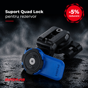 Suport Telefon Moto Quad Lock® Prindere Rezervor Lichid de Frână — Aluminiu Anodizat, Blocare în 2 Pași