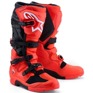 Cizme cross-enduro ALPINESTARS TECH 7 ENDURO 2026 40.5 Rosu fluo/Negru, 45