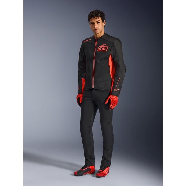 Geaca textil de vara ALPINESTARS MM93 C-1 AIR XS Rosu fluo/Rosu/Negru, 4