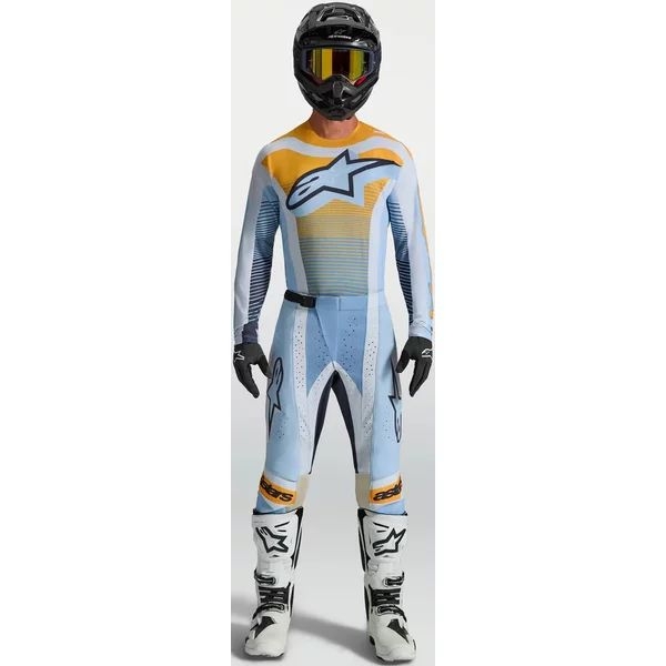 Pantaloni cross-enduro ALPINESTARS TECHSTAR MAVEN 2027 30 Alb/Albastru/Verde, 5