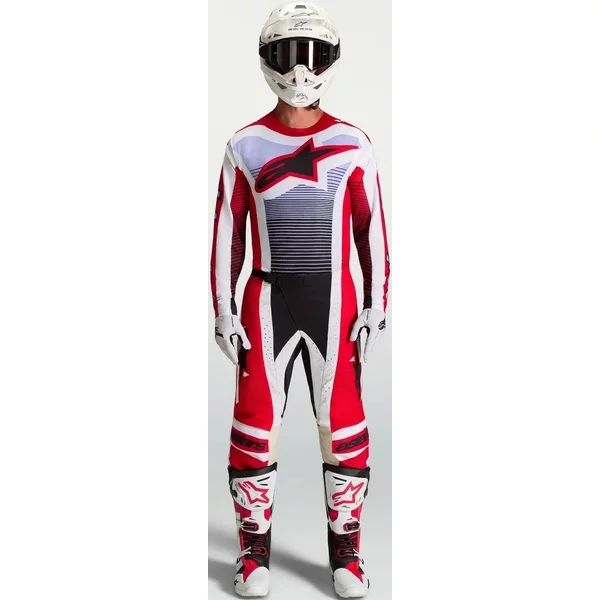 Pantaloni cross-enduro ALPINESTARS TECHSTAR MAVEN 2027 30 Alb/Albastru/Verde, 17