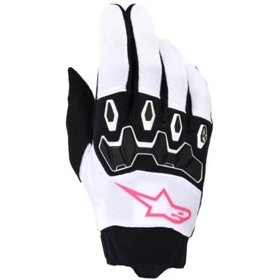 Manusi dama cross-enduro ALPINESTARS STELLA FULL BORE V2 2026 S Alb/Roz/Negru, 2