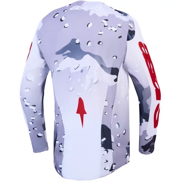 Tricou cross-enduro ALPINESTARS RACER AIR LONE 2027 S Gri/Camuflaj/Rosu, 2