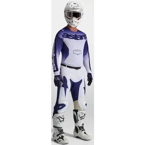 Tricou cross-enduro ALPINESTARS RACER AIR AMBER 2027 S Navy/Alb, 3