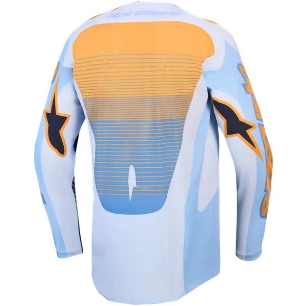 Tricou cross-enduro ALPINESTARS TECHSTAR MAVEN 2027 S Alb/Albastru/Verde, 11