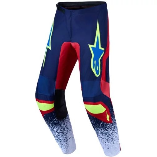Pantaloni cross-enduro ALPINESTARS FLUID DRAG 2027 30 Negru/Alb/Albastru, 33