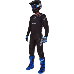 Tricou cross-enduro ALPINESTARS RACER GRAPHITE S Negru/Gri, 3
