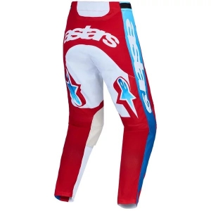 Pantaloni cross-enduro ALPINESTARS RACER HUNT 2027 30 Alb/Rosu fluo/Albastru