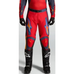 Pantaloni cross-enduro ALPINESTARS RACER HUNT 2027 30 Alb/Rosu fluo/Albastru, 11