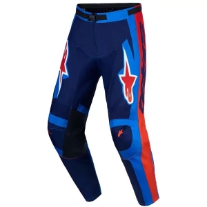 Pantaloni cross-enduro ALPINESTARS RACER HUNT 2027 30 Alb/Rosu fluo/Albastru, 17