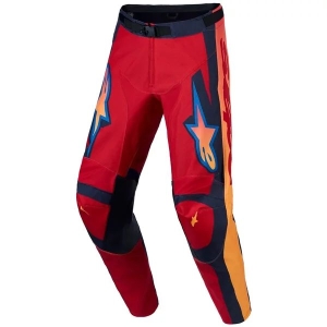Pantaloni cross-enduro ALPINESTARS RACER HUNT 2027 30 Alb/Rosu fluo/Albastru, 18