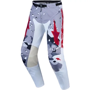 Pantaloni cross-enduro ALPINESTARS RACER AIR LONE 2027 30 Gri/Camuflaj/Rosu