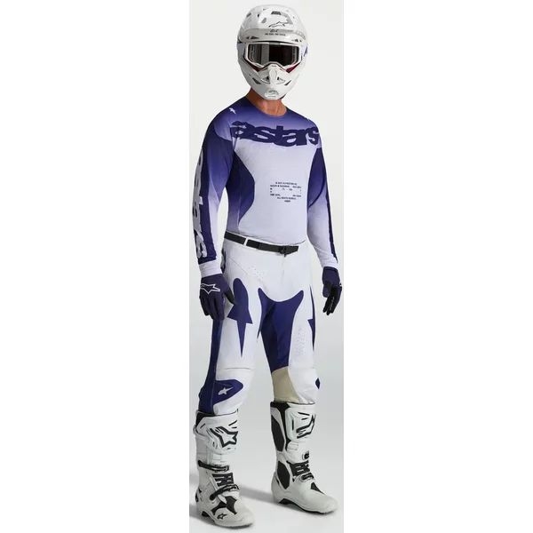 Pantaloni cross-enduro ALPINESTARS RACER AIR AMBER 2027 30 Navy/Alb, 4