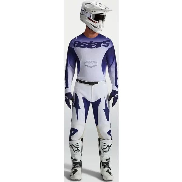 Pantaloni cross-enduro ALPINESTARS RACER AIR AMBER 2027 30 Navy/Alb, 9