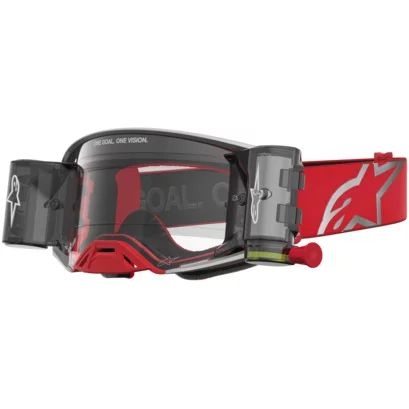 Ochelari cross-enduro ALPINESTARS SUPERTECH FIRMA ROLL OFF GOGGLES Rosu/Argintiu, 5