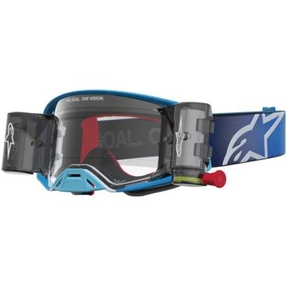 Ochelari cross-enduro ALPINESTARS SUPERTECH FIRMA ROLL OFF GOGGLES Rosu/Argintiu, 6