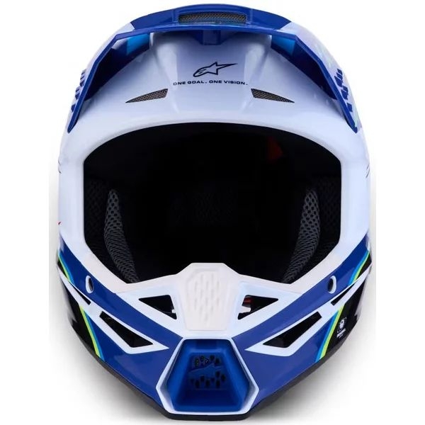 Casca cross-enduro de copii ALPINESTARS S-M3 YOUTH FALCON ECE06 S Rosu/Alb/Albastru, 6