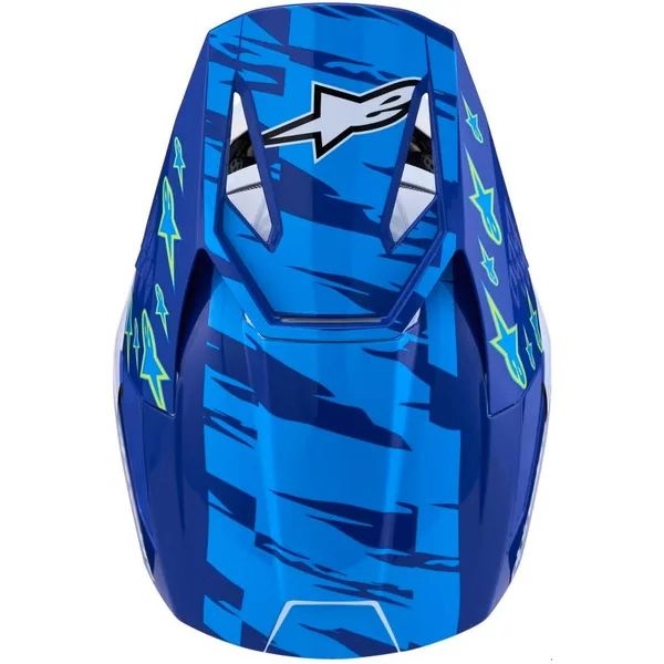Casca cross-enduro de copii ALPINESTARS S-M3 YOUTH FALCON ECE06 S Rosu/Alb/Albastru, 7