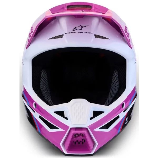 Casca cross-enduro de copii ALPINESTARS S-M3 YOUTH FALCON ECE06 S Rosu/Alb/Albastru, 11
