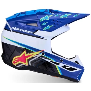 Casca cross-enduro de copii ALPINESTARS S-M3 YOUTH FALCON ECE06 S Rosu/Alb/Albastru, 8