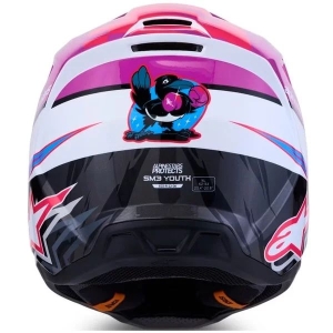 Casca cross-enduro de copii ALPINESTARS S-M3 YOUTH FALCON ECE06 S Rosu/Alb/Albastru, 9