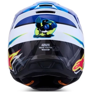 Casca cross-enduro de copii ALPINESTARS S-M3 YOUTH FALCON ECE06 S Rosu/Alb/Albastru, 15