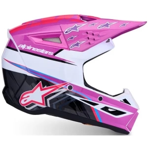 Casca cross-enduro de copii ALPINESTARS S-M3 YOUTH FALCON ECE06 L Albastru/Alb/Negru, 6