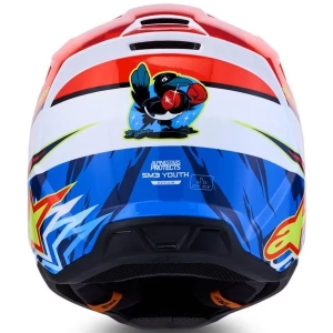 Casca cross-enduro de copii ALPINESTARS S-M3 YOUTH FALCON ECE06 L Albastru/Alb/Negru, 16