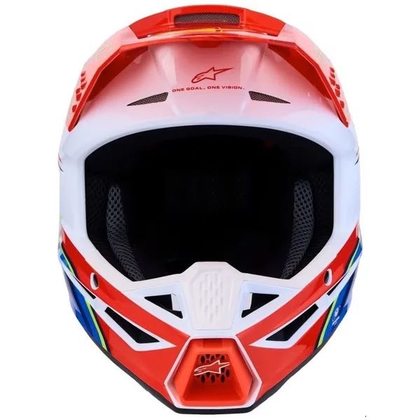 Casca cross-enduro ALPINESTARS S-M3 FALCON ECE06 S Rosu/Alb/Albastru, 11