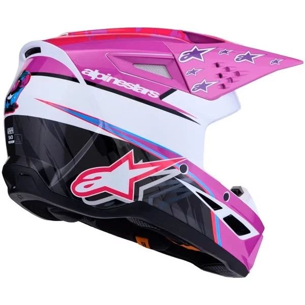 Casca cross-enduro ALPINESTARS S-M3 FALCON ECE06 S Rosu/Alb/Albastru, 12