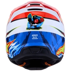 Casca cross-enduro ALPINESTARS S-M3 FALCON ECE06 S Rosu/Alb/Albastru, 3