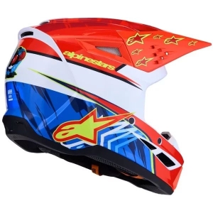 Casca cross-enduro ALPINESTARS S-M3 FALCON ECE06 S Rosu/Alb/Albastru, 4