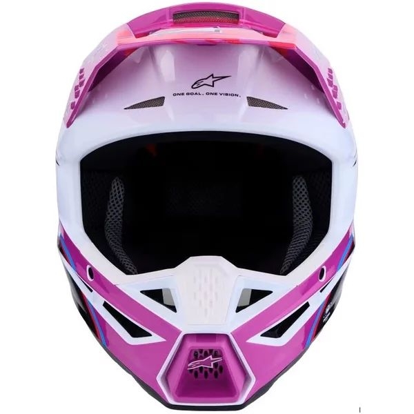 Casca cross-enduro ALPINESTARS S-M3 FALCON ECE06 L Alb/Negru/Roz, 5