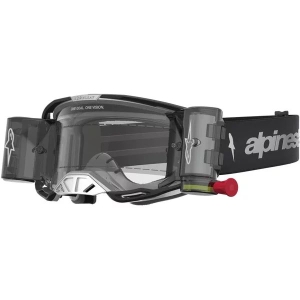 Ochelari cross-enduro ALPINESTARS VISION 8 AMBER ROLL OFF GOGGLES Negru/Argintiu, 8