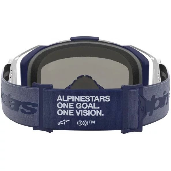 Ochelari cross-enduro ALPINESTARS VISION 8 AMBER GOGGLES Alb/Navy, 9