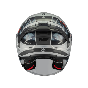 Casca open face motociclete MT Cosmo SV Arrow C2 gri lucios (ochelari soare integrati) - tip viziera: MT-V-37 - M (57/58cm), 4