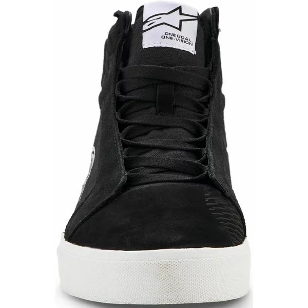 Ghete moto ALPINESTARS RIDE-63 CANVAS 41 Alb/Negru/Carouri, 9