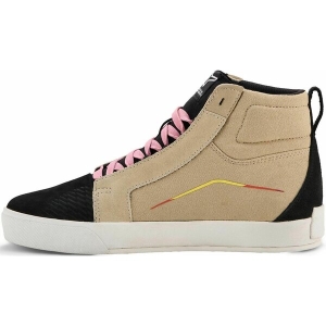 Ghete moto ALPINESTARS RIDE-63 CANVAS 43.5 Alb/Negru/Carouri, 20