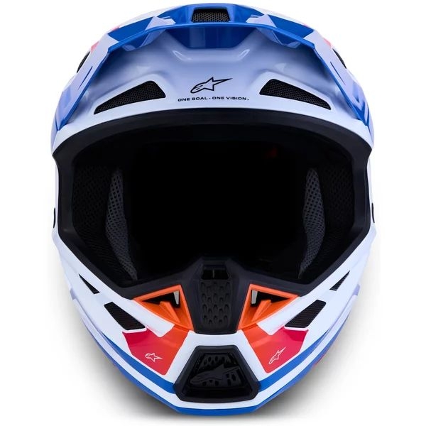 Casca cross-enduro ALPINESTARS SUPERTECH S-M7 CORE ECE06 S Alb/Albastru/Rosu, 4